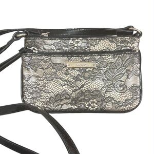 Nine West Y2K Black Lace Mini Bag